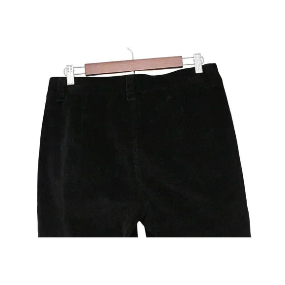 NWT Alison Sheri Corduroy Pants Small Pleated Straight Leg Academia Preppy Black - Picture 8 of 12